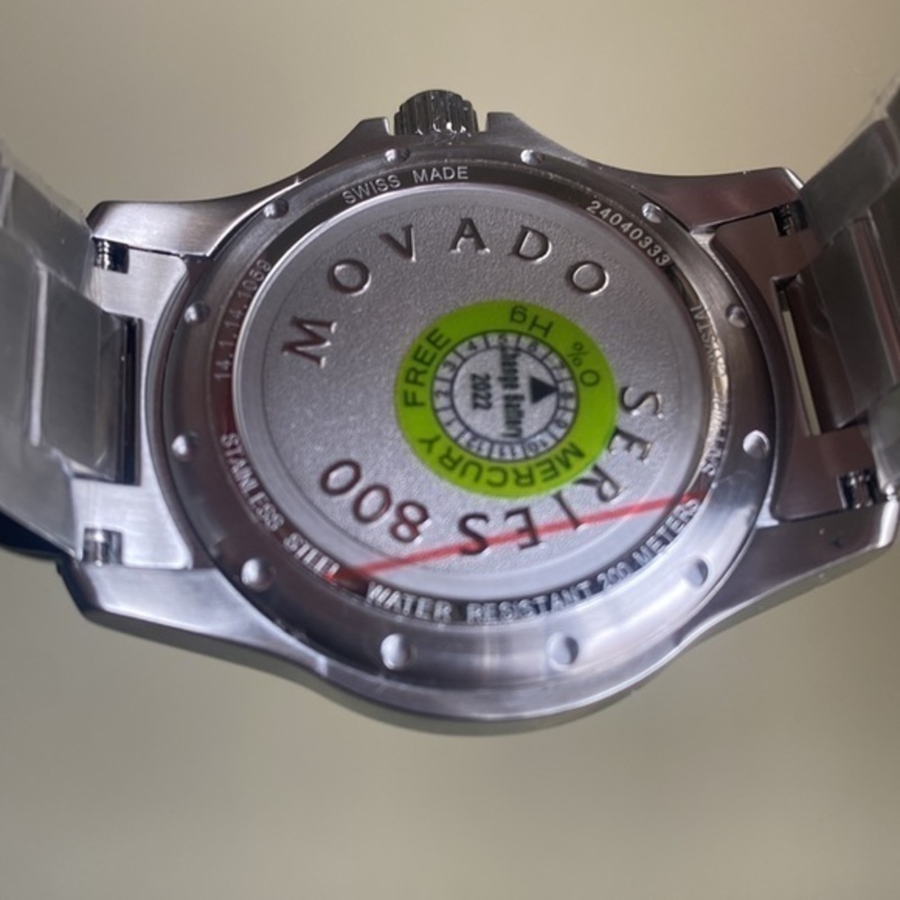 Movado Mens Series 800 Stainless Steel Watch New In Box - Picture 4 of 14